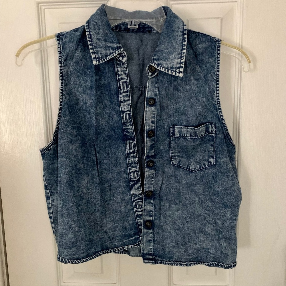 Denim / Jean Acid Wash Vest